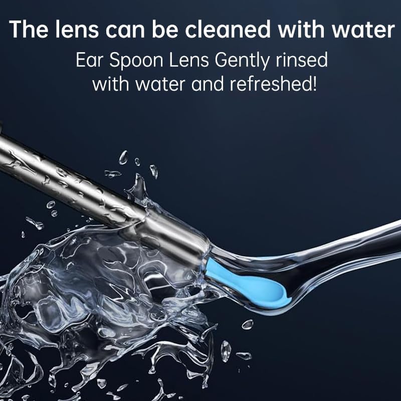 Smart Ear Cleaner with HD Camera | LED Light | Rechargeable | Compatible with Android & iPhone | Safe Silicone Tips | Ear Wax Removal Tool