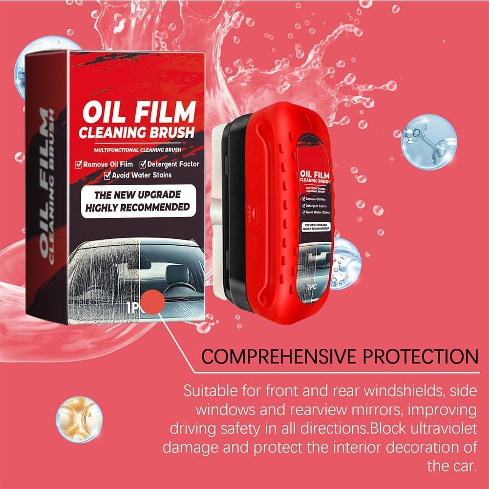Car Glass Oil Film Removal Cleaner, Powerful Windshield Cleaner & Oil Film Remover, Enhance Visual Effect Of Windshield