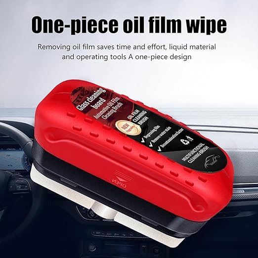 Car Glass Oil Film Removal Cleaner, Powerful Windshield Cleaner & Oil Film Remover, Enhance Visual Effect Of Windshield